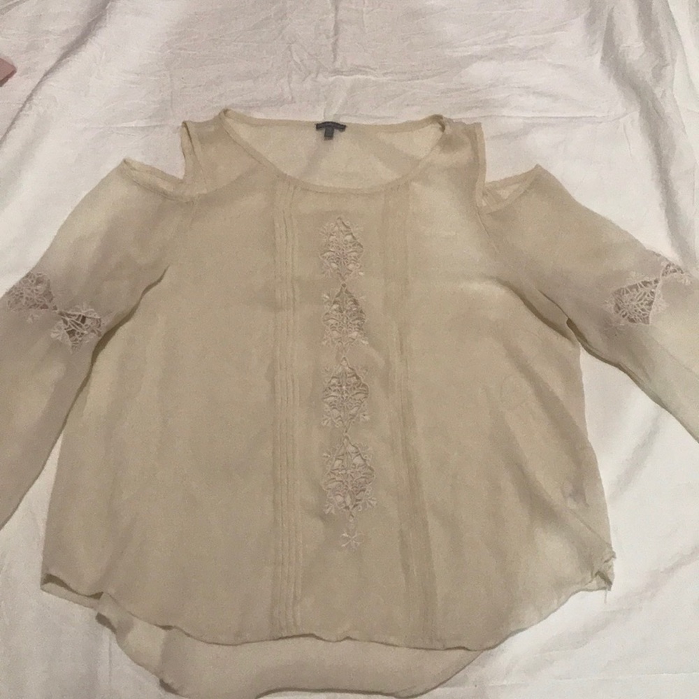 Cream blouse